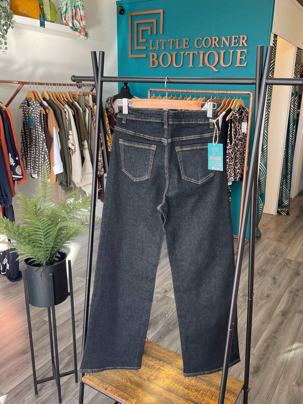 Wide Leg Denim Jeans