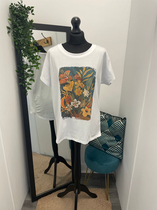 Floral Print T-Shirts
