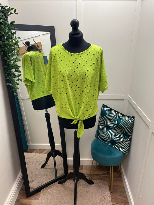 Tied Front Lace Tops