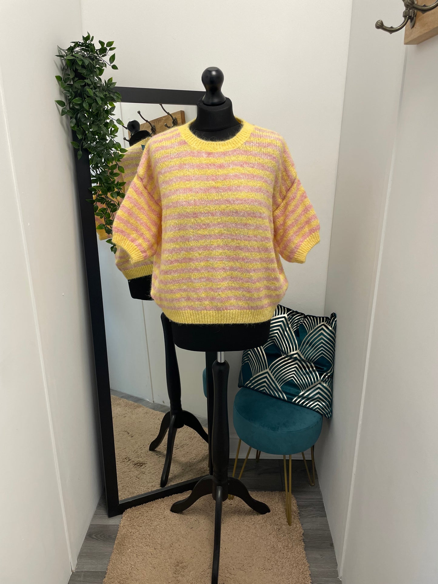 Striped Knit T-Shirts