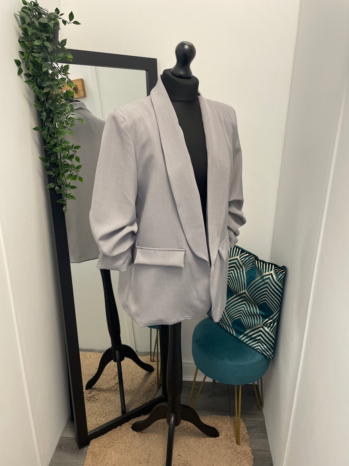 Ruched Sleeve Blazers