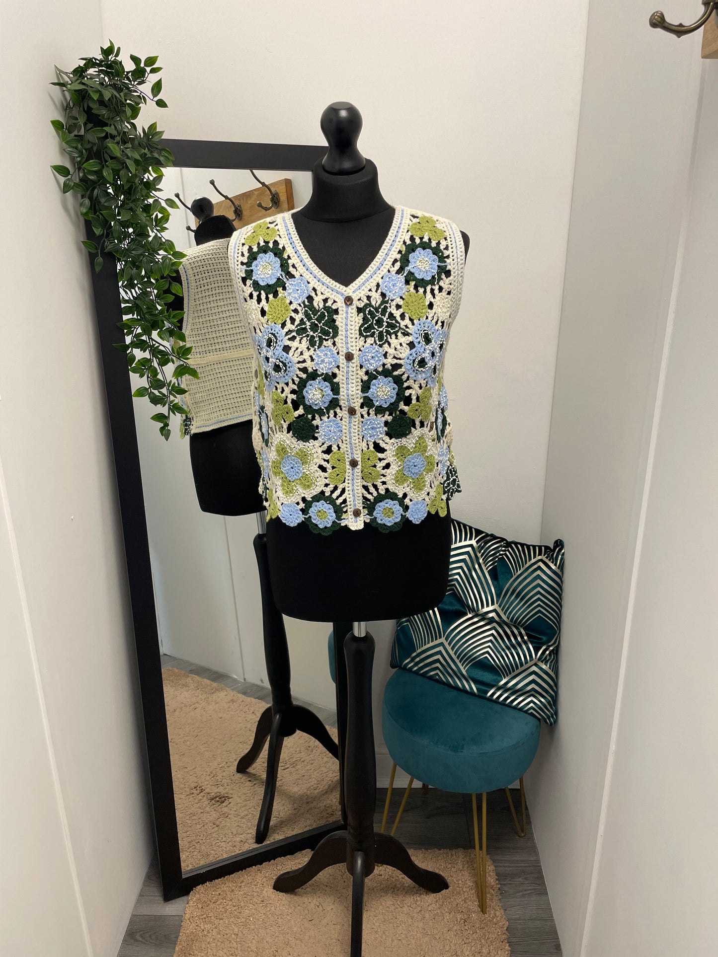 Crochet Beaded Waistcoats