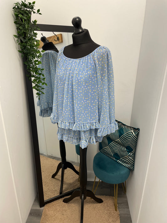Frill Bardot Blouse