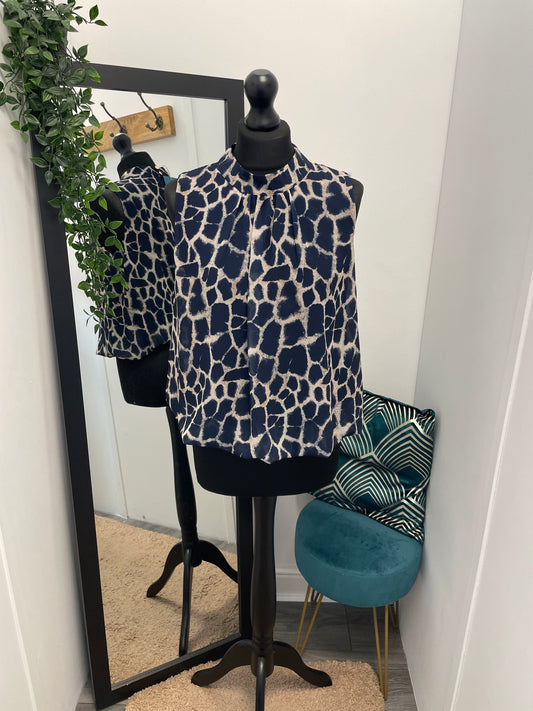 Sleeveless High Neck Blouses