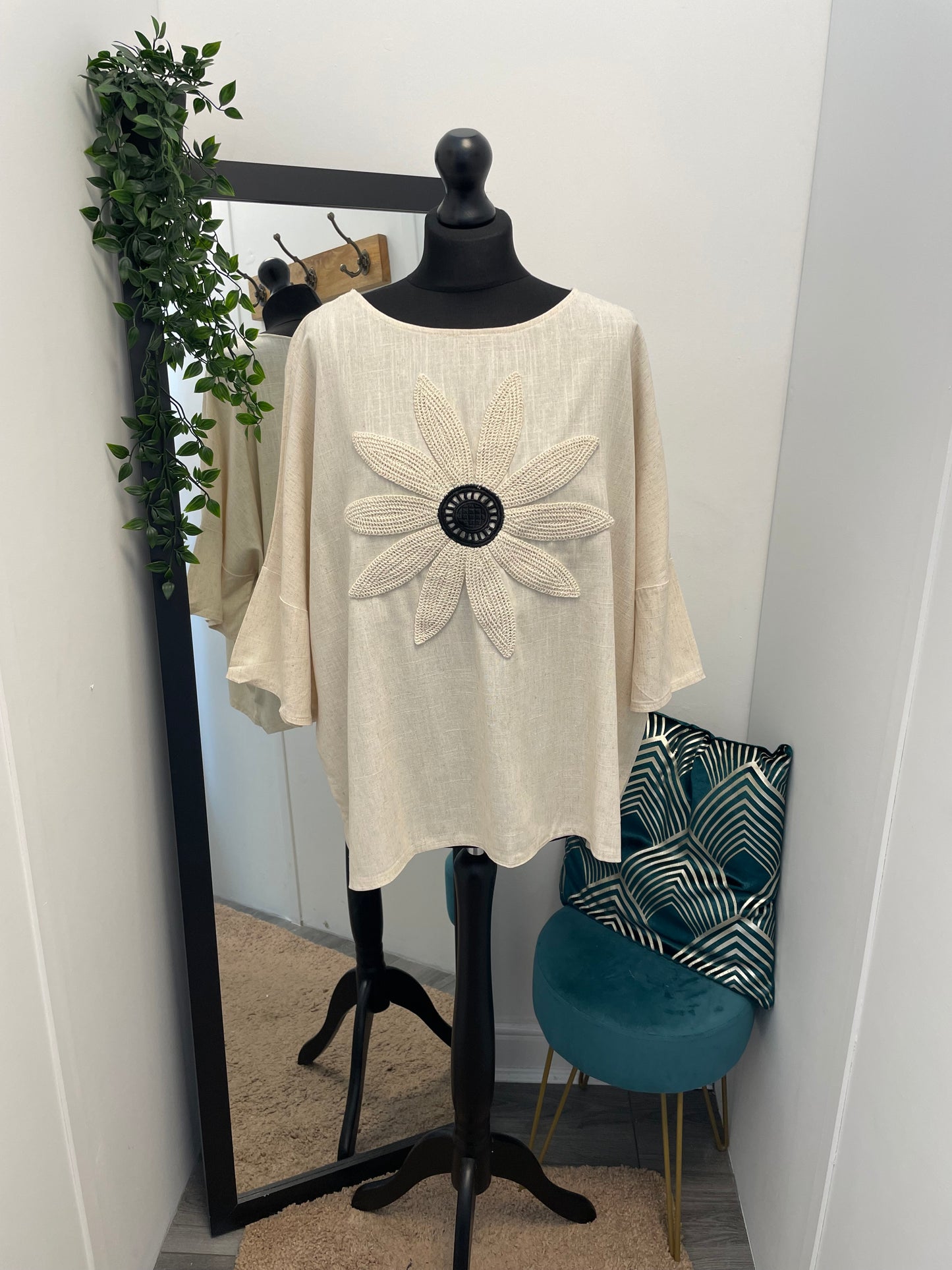 Embroidered Flower Tops