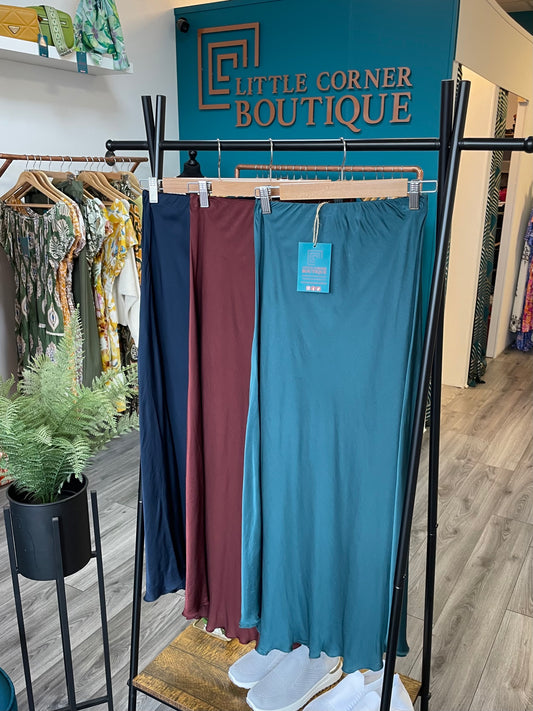 Shiny Maxi Skirts