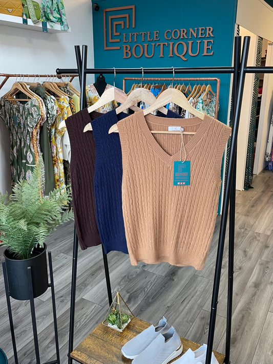Knit Vest Tops