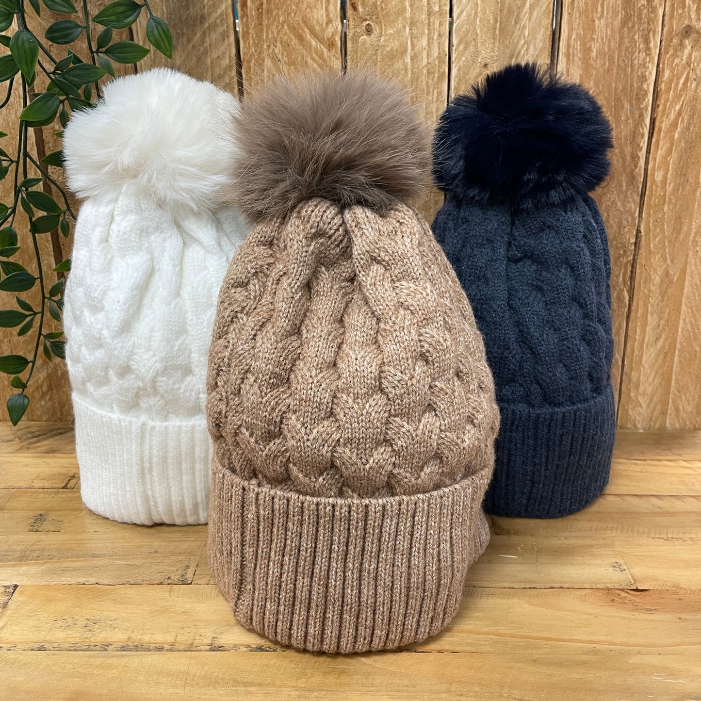 Knitted Pom Hats