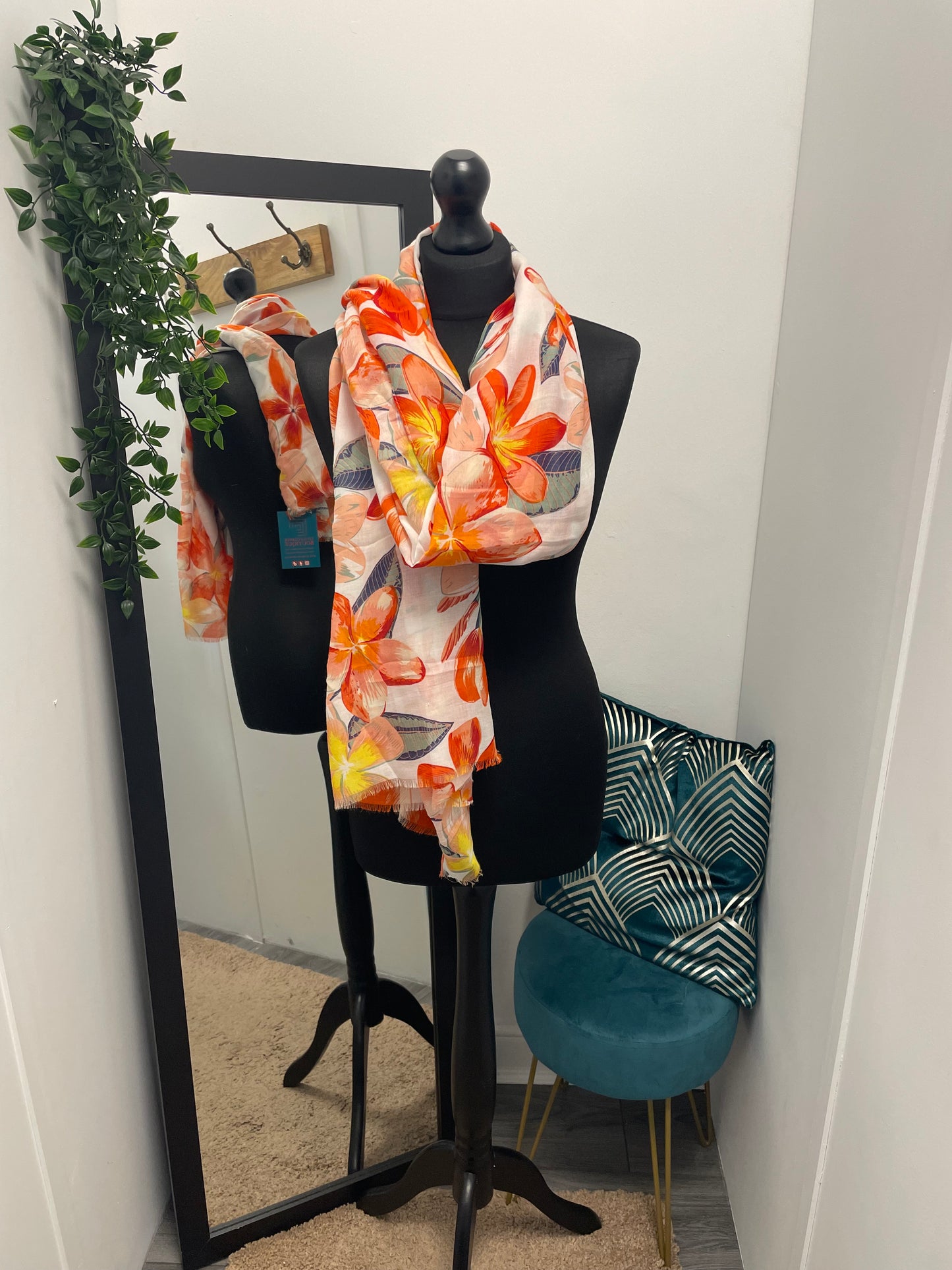 Flower Print Scarves