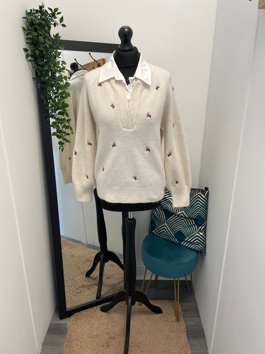 Embroidered Spring Knit