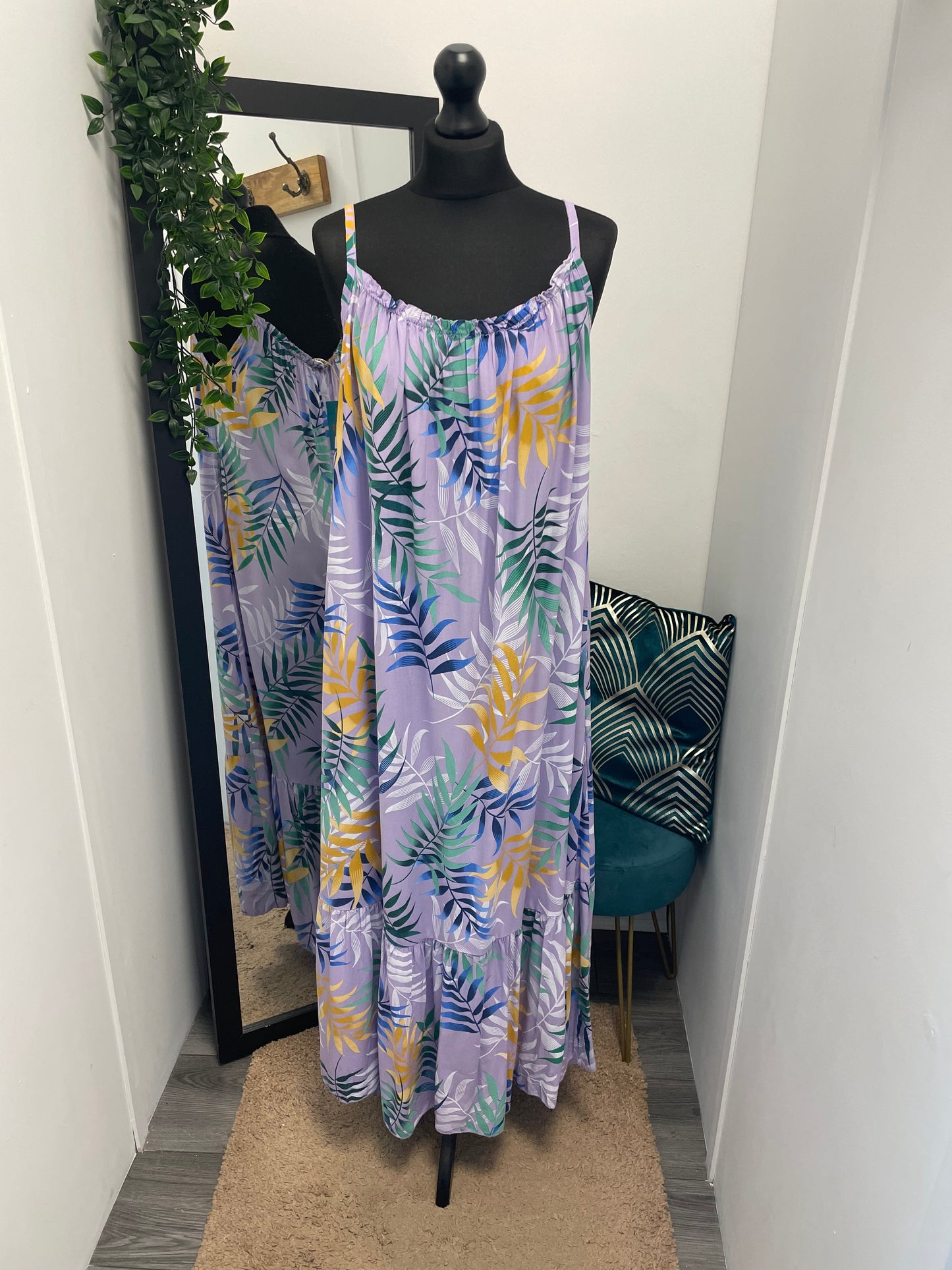 Palm Tree Print Maxi Dresses