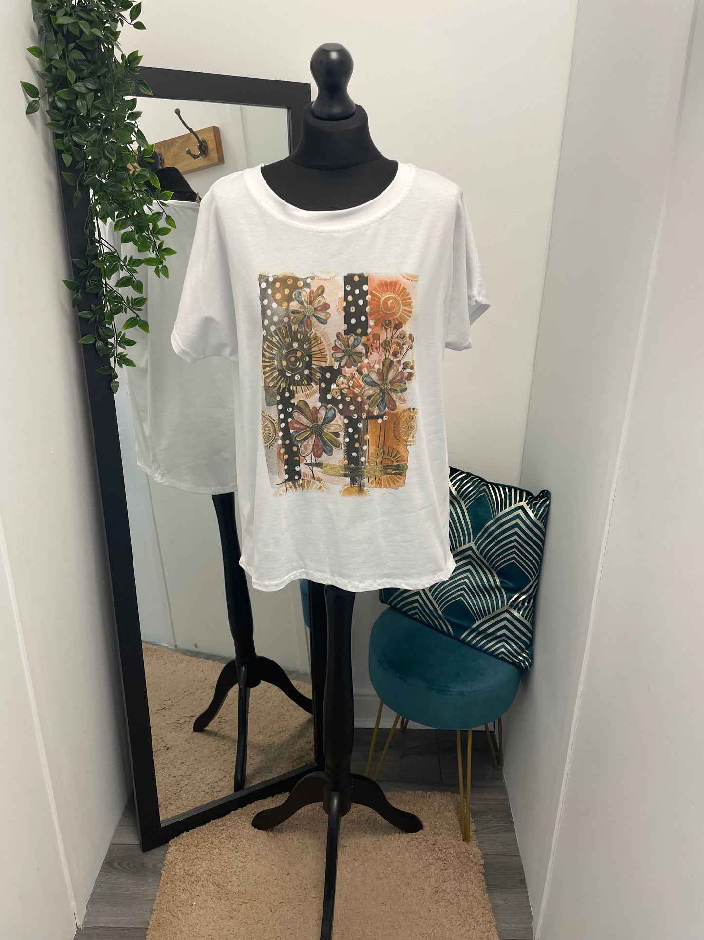 Flower Print T-Shirts