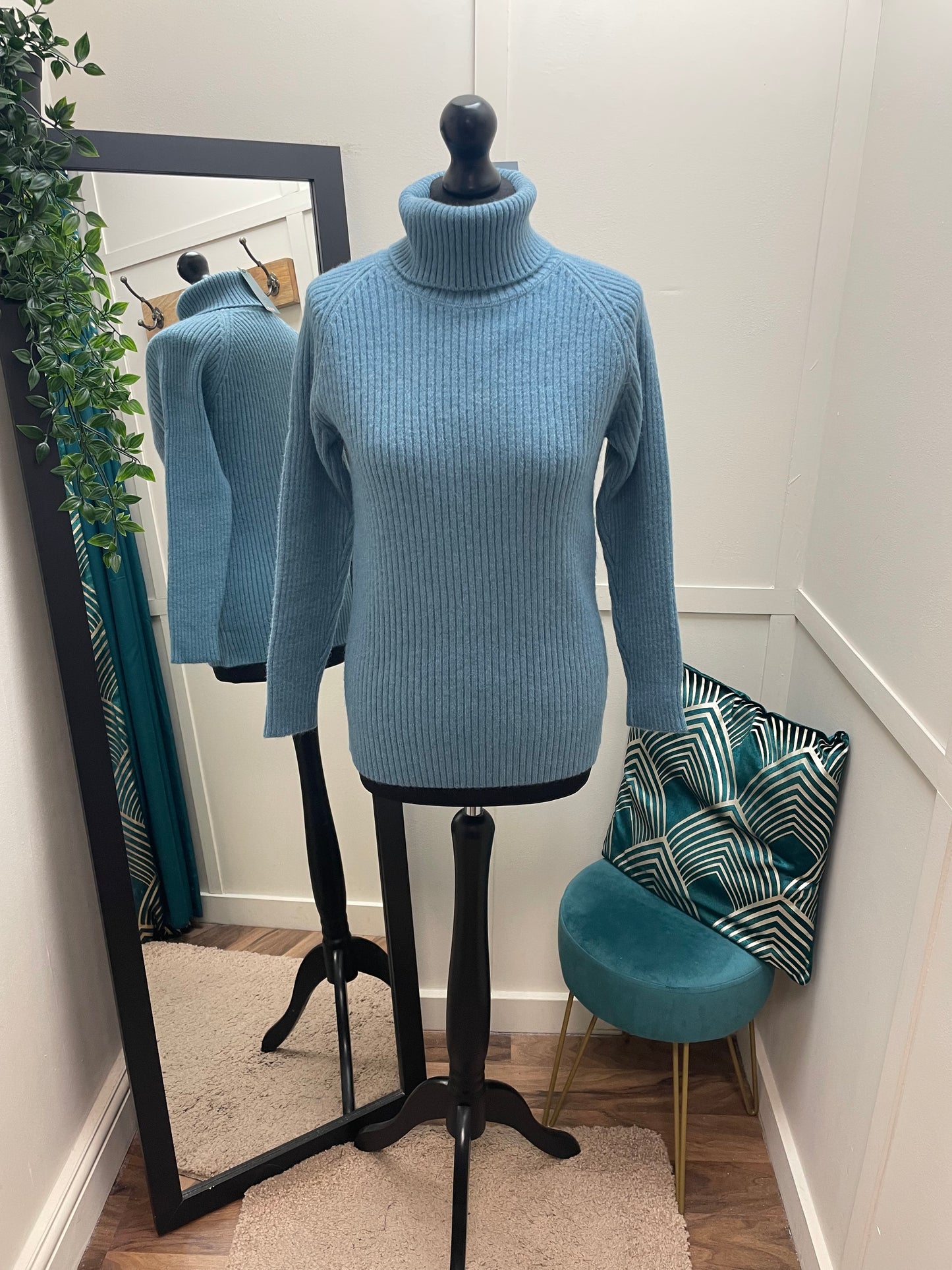 Ribbed Roll Neck Jumpers