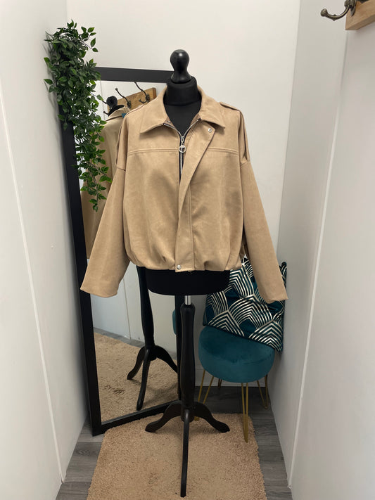 Ruched Suede Jackets