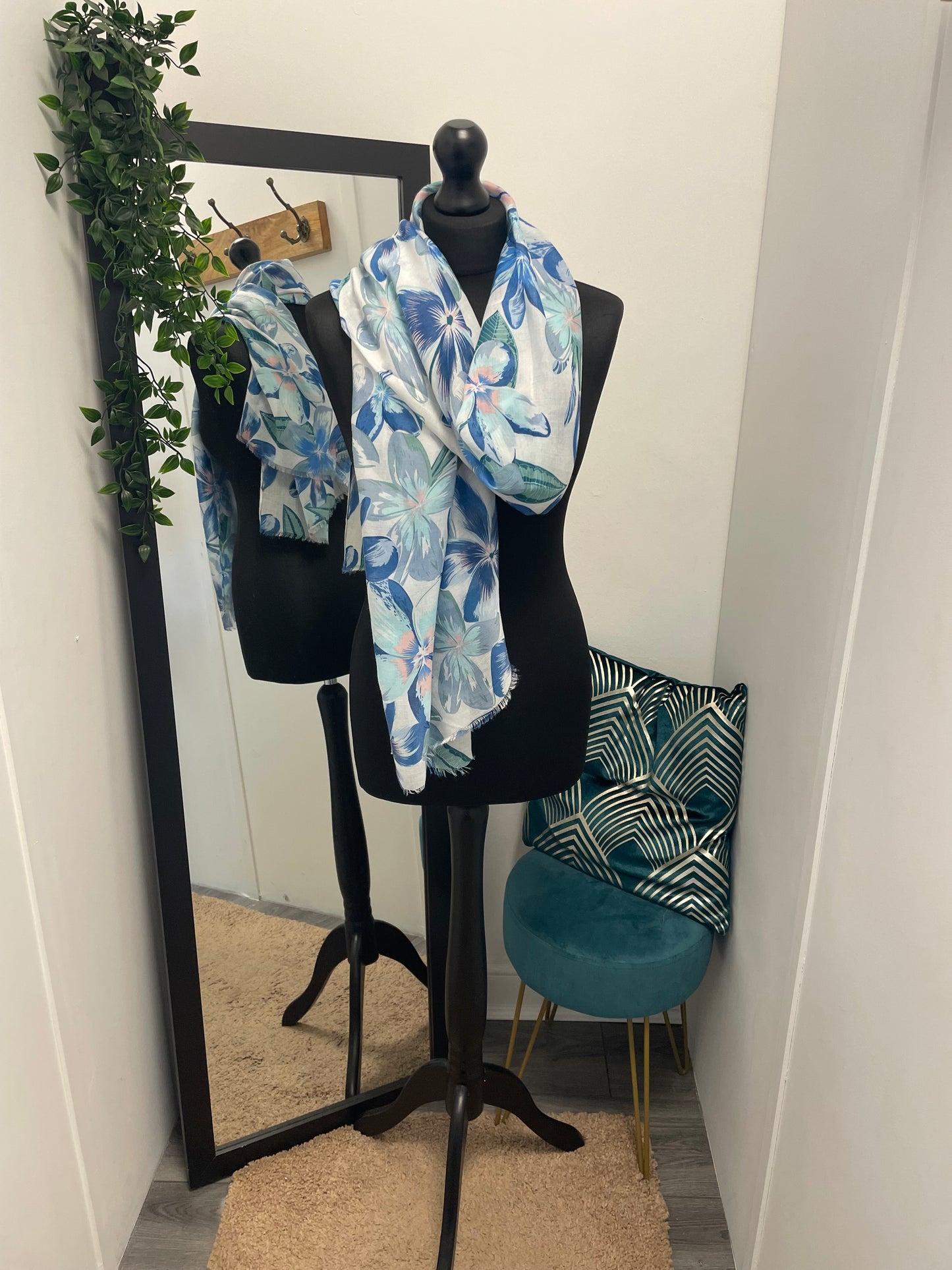 Flower Print Scarves