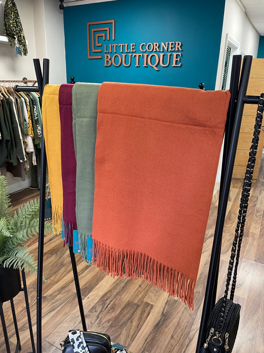 Plain Soft Knit Scarves