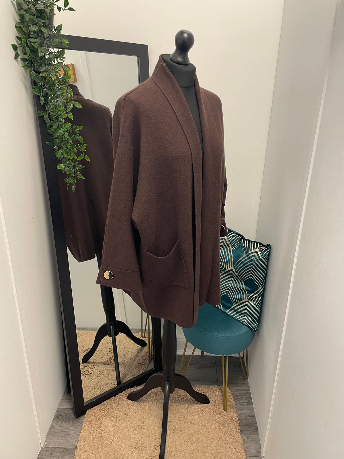 Button Sleeve Midi Cardigans