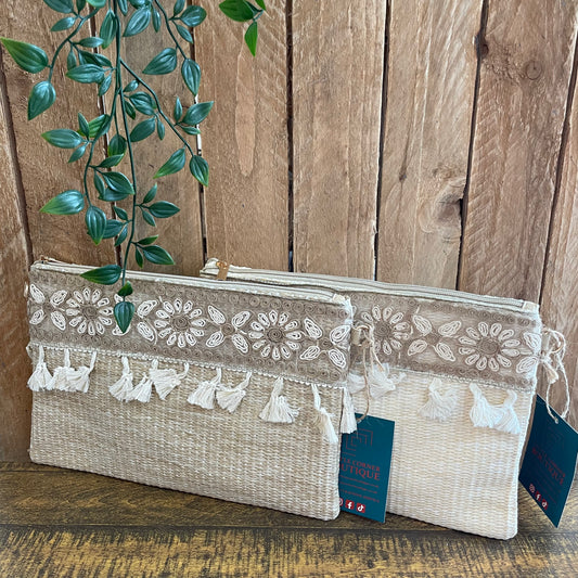 Weaved Summer Clutch Bag