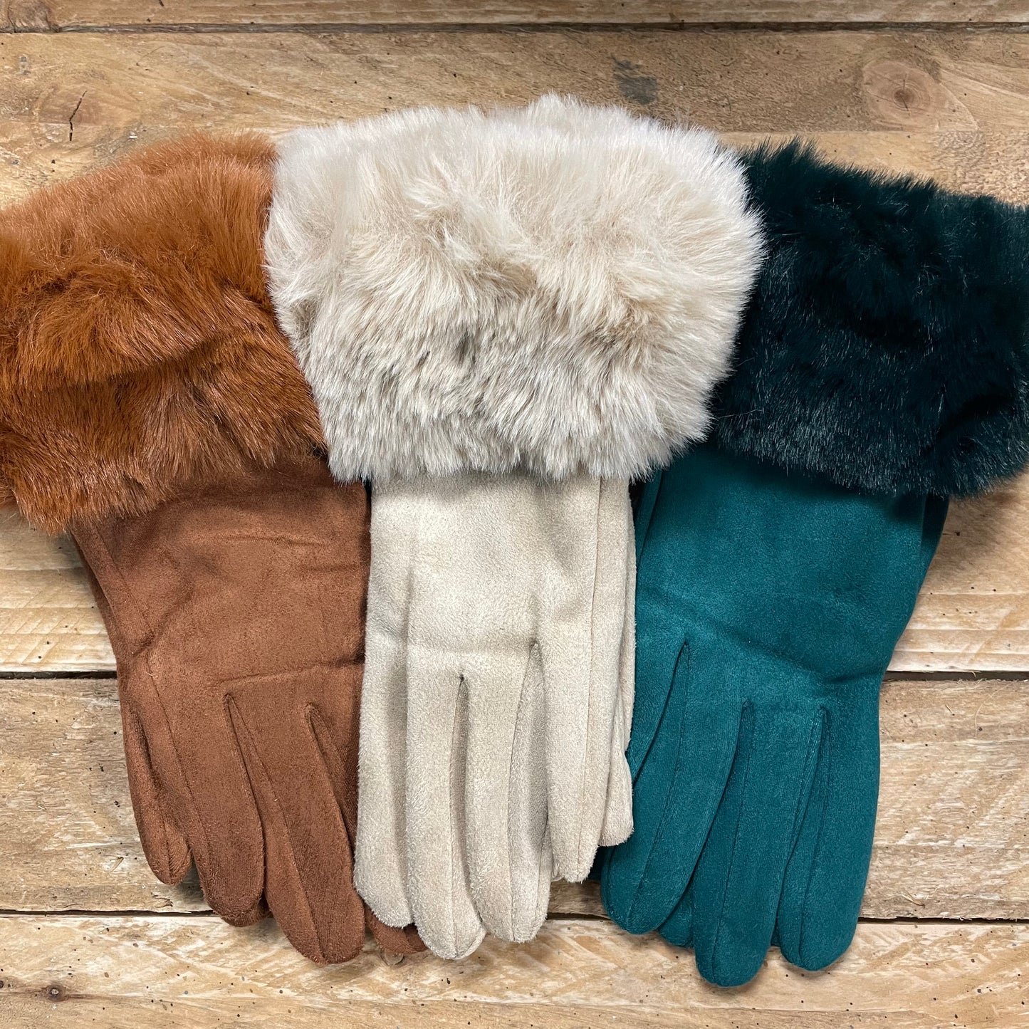 Faux Fur Cuff Gloves