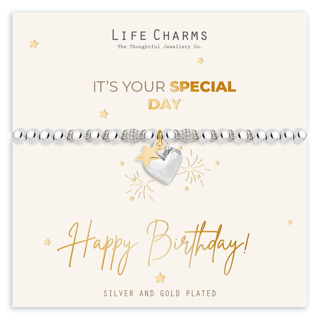 Life Charms Happy Birthday Bracelet