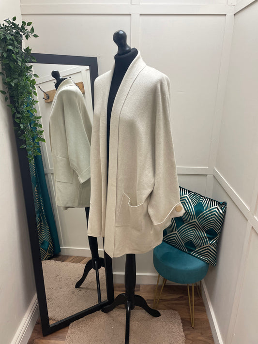 Buttoned Cuff Midi Cardigans