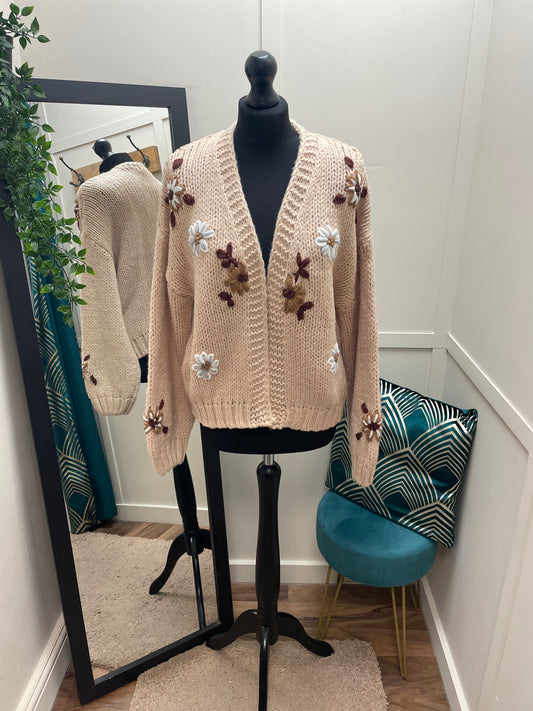 Embroidered Knit Cardigans