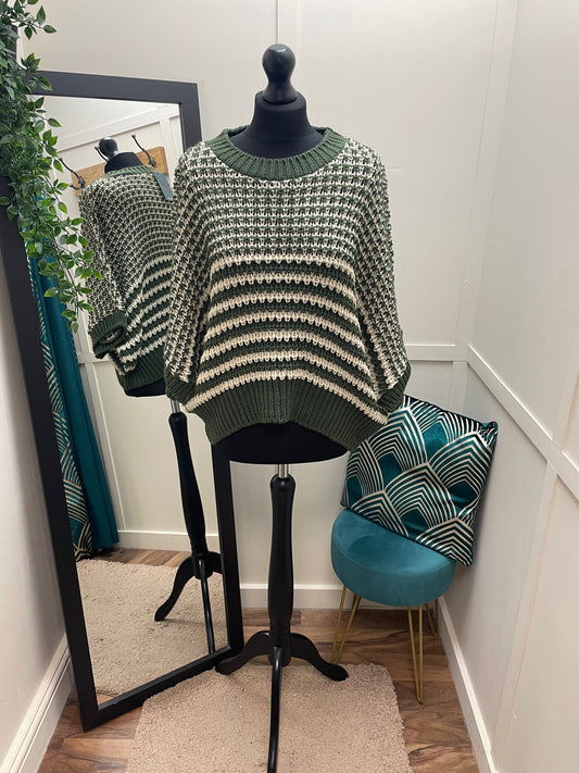 Cropped Stripe Knit Jumpers