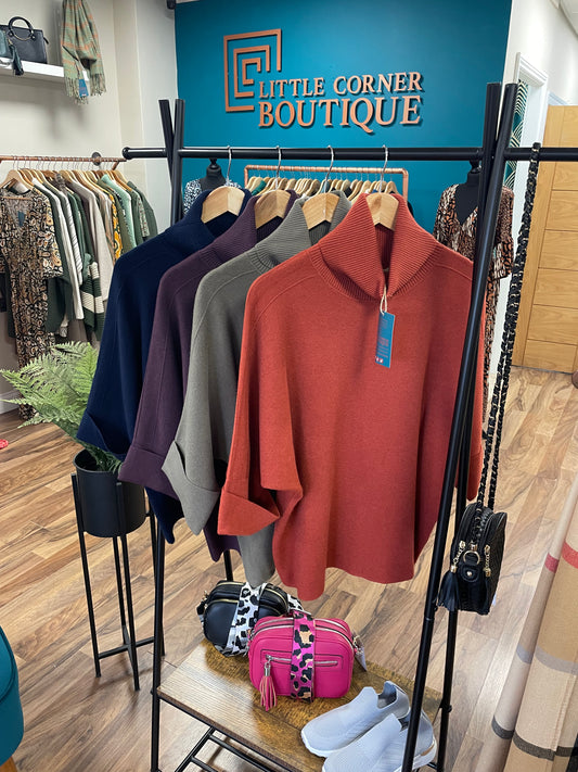 Roll Neck Batwing Jumpers