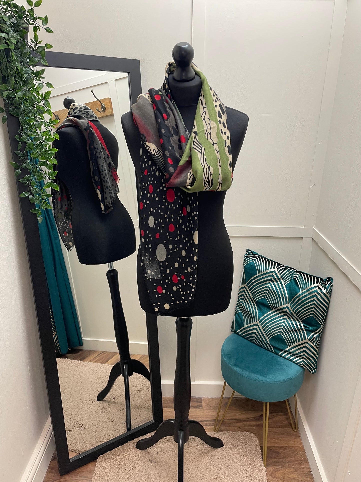 Spotted Print Scarves