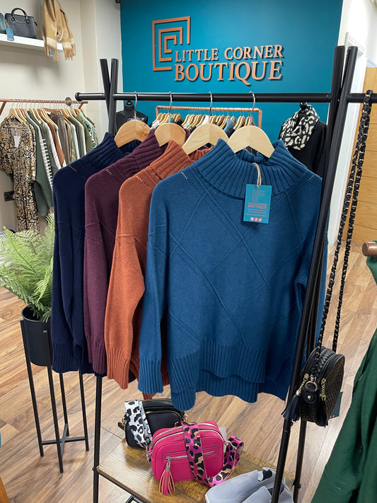 Diamond Knit Jumpers