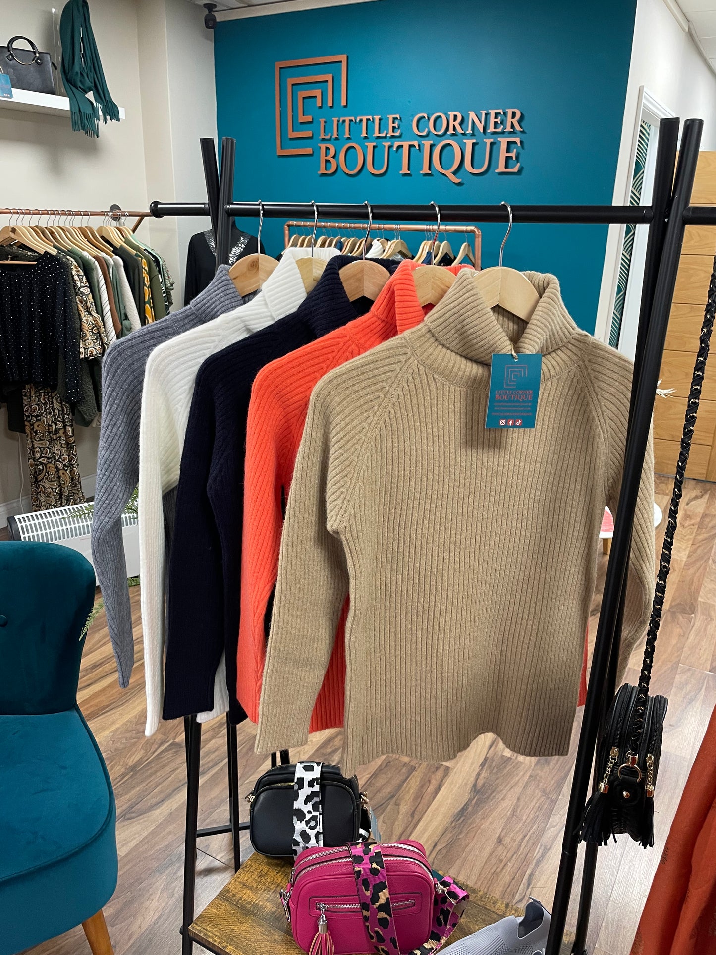 Ribbed Roll Neck Jumpers