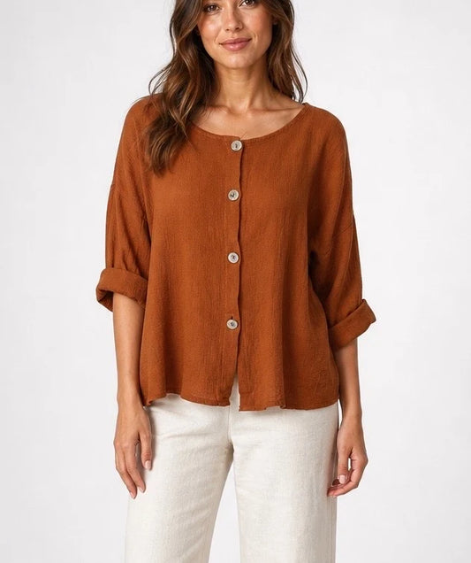 Textured Buttoned Shirts