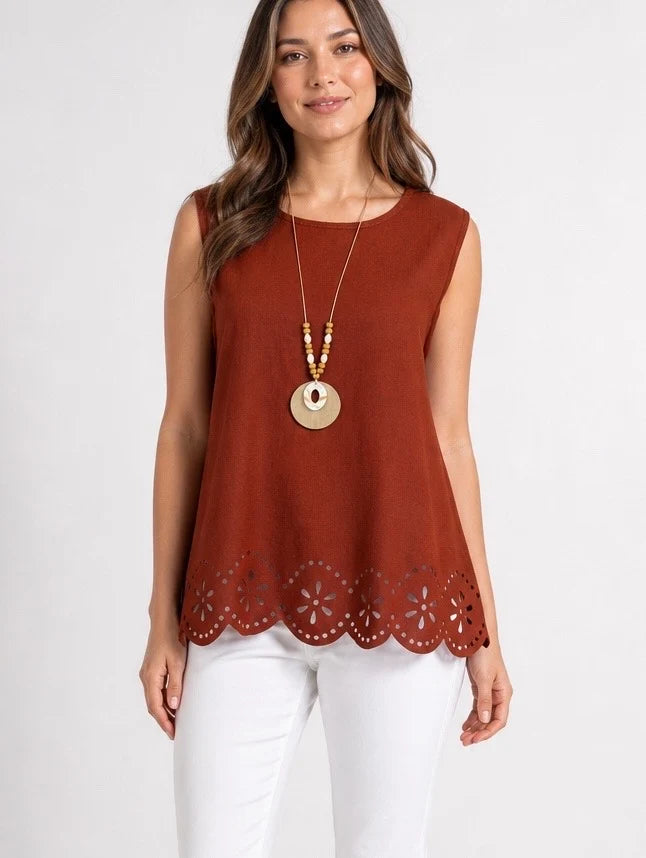 Scallop Hem Tops