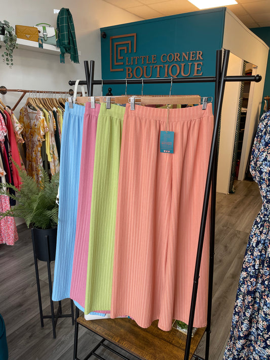 Textured Culotte Trousers