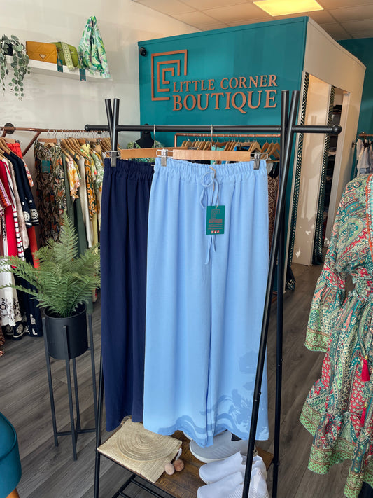 Wide Leg Summer Trousers