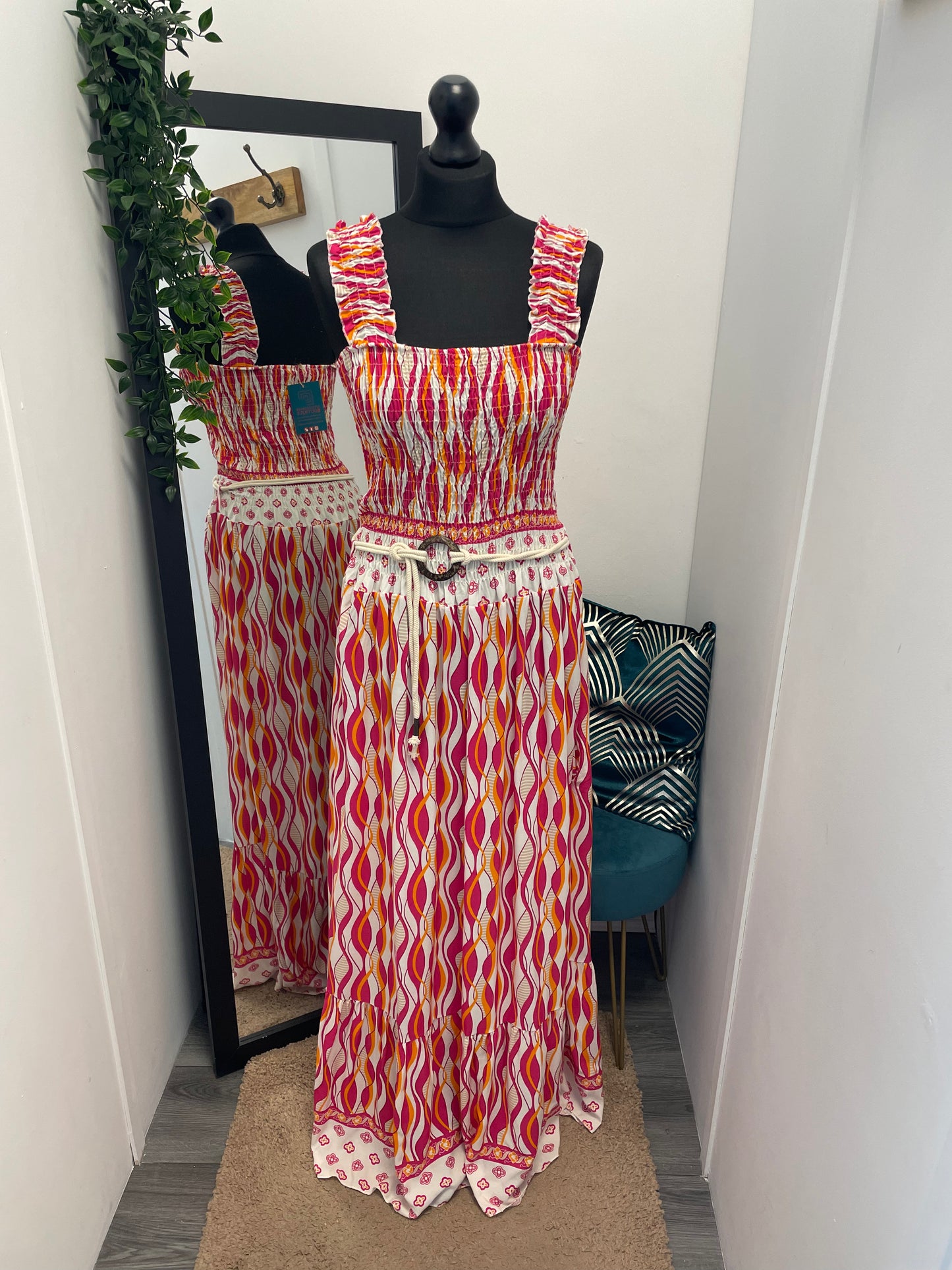 Elasticated Strap Maxi Dresses