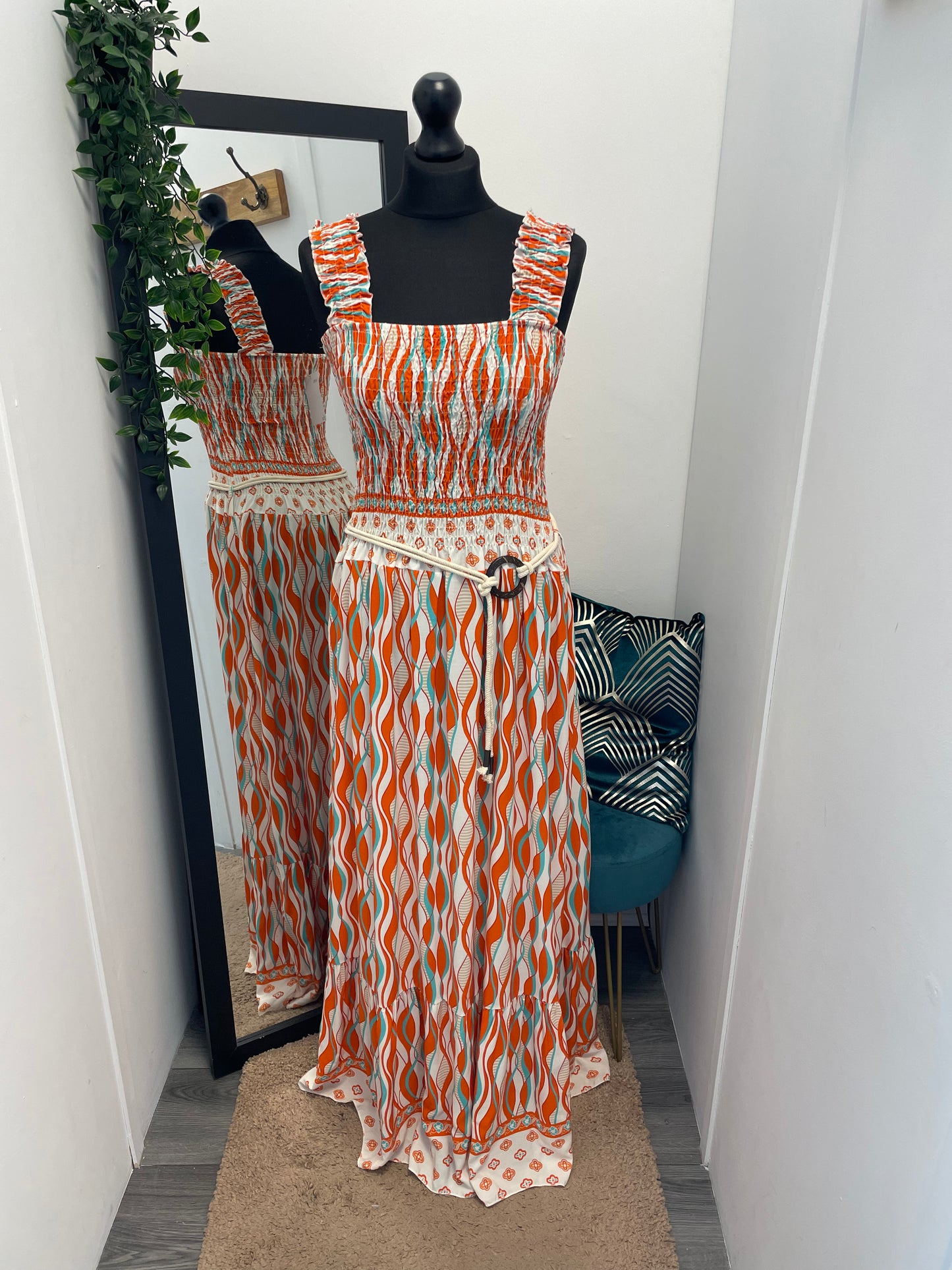 Elasticated Strap Maxi Dresses