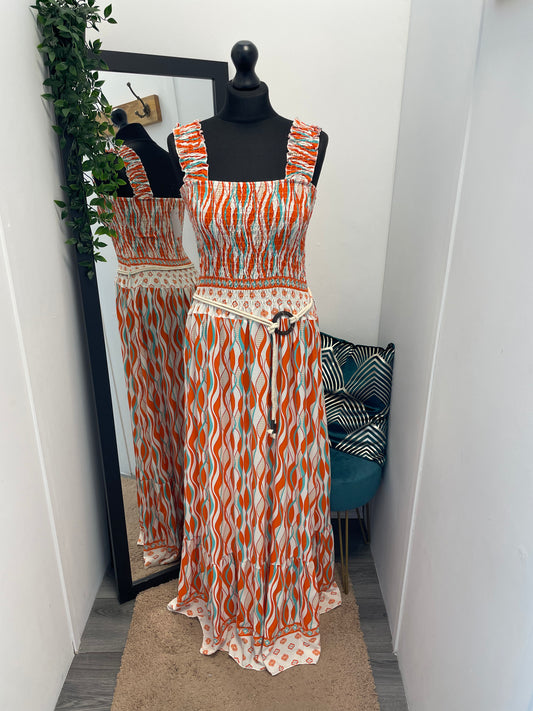 Elasticated Strap Maxi Dresses