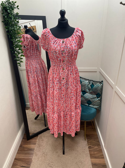 Floral Tiered Maxi Dresses