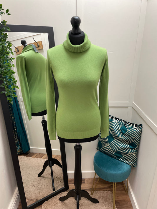 Soft Rolled Neck Knit Tops