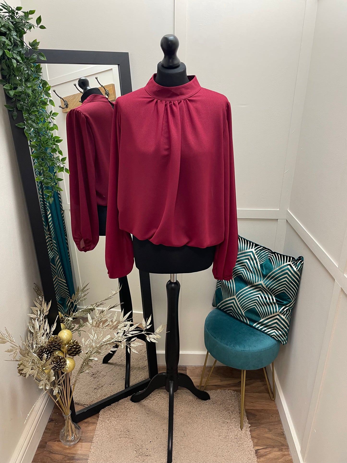 Lurex High Neck Tops