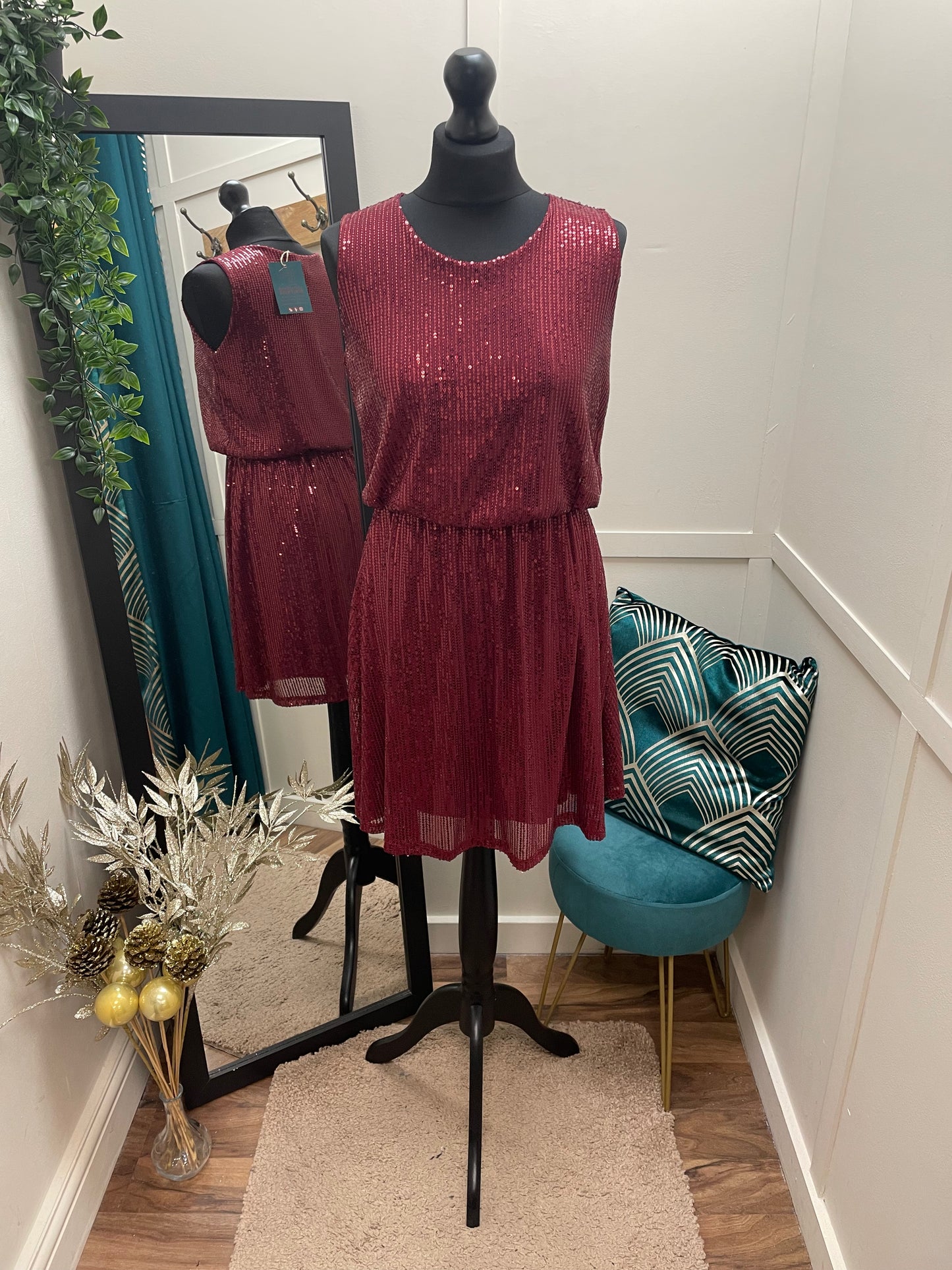 Ruched Sequin Dresses