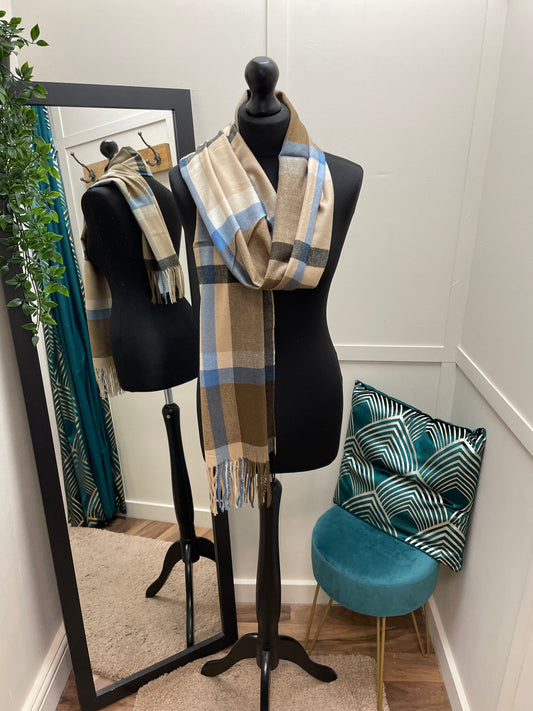 Soft Check Scarves