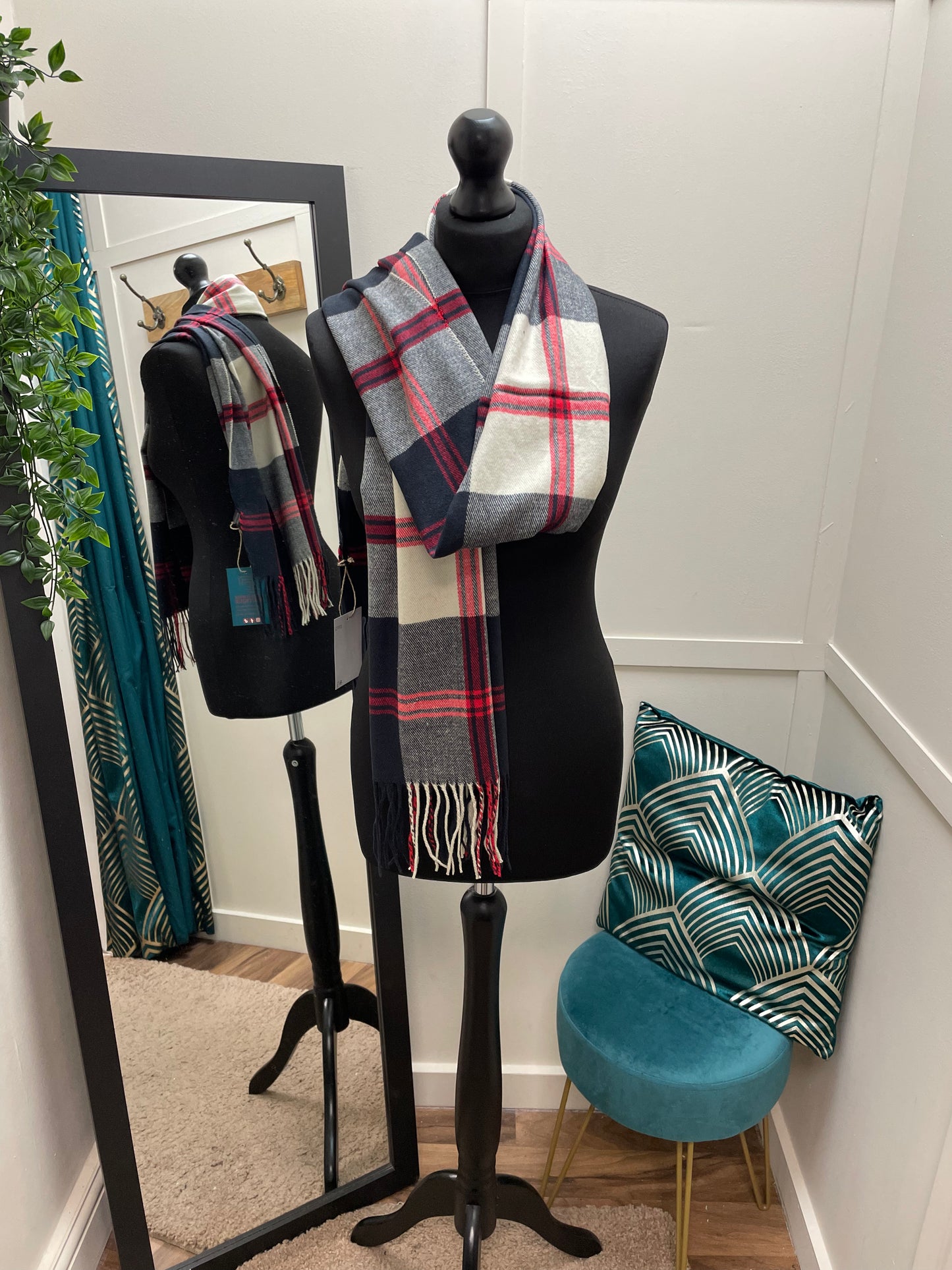 Soft Check Scarves