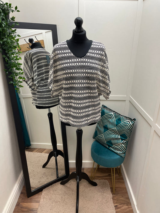 Crochet Floral Knit Top