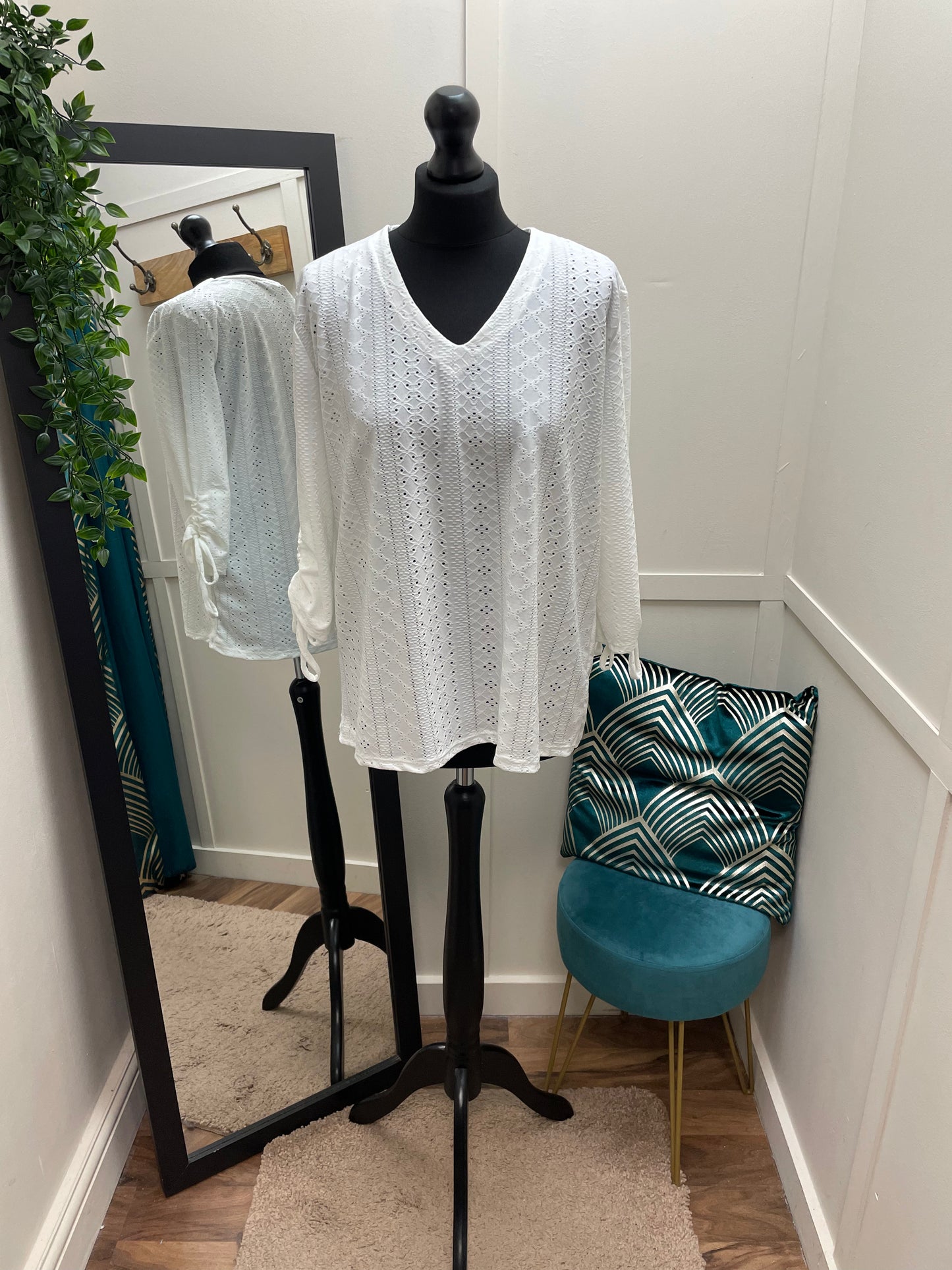 Anglaise Drawstring Blouses