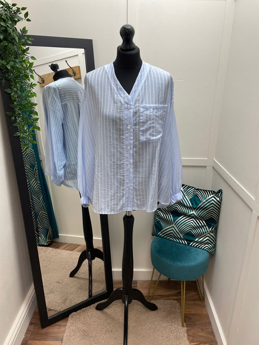 Silky Striped Shirt