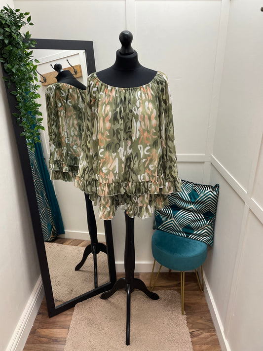 Summer Print Bardot Blouses