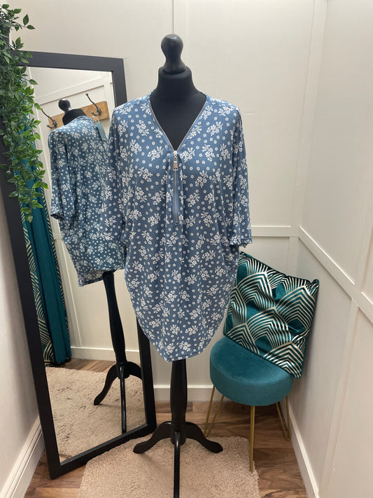 Floral Zip Tops