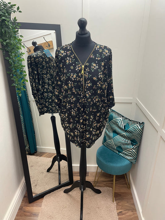 Spring Floral Zip Tops